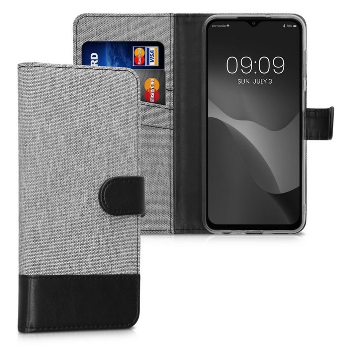kwmobile Handyhülle Wallet Case für Samsung Galaxy A13 4G Hülle mit Ständer - Handyhülle Kartenfächer
