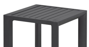 Kai Wiechmann Beistelltisch Aluminium Tischchen anthrazit 45 x 45 cm als wetterfeste Ablage, ultraleichter und vielseitiger Gartentisch