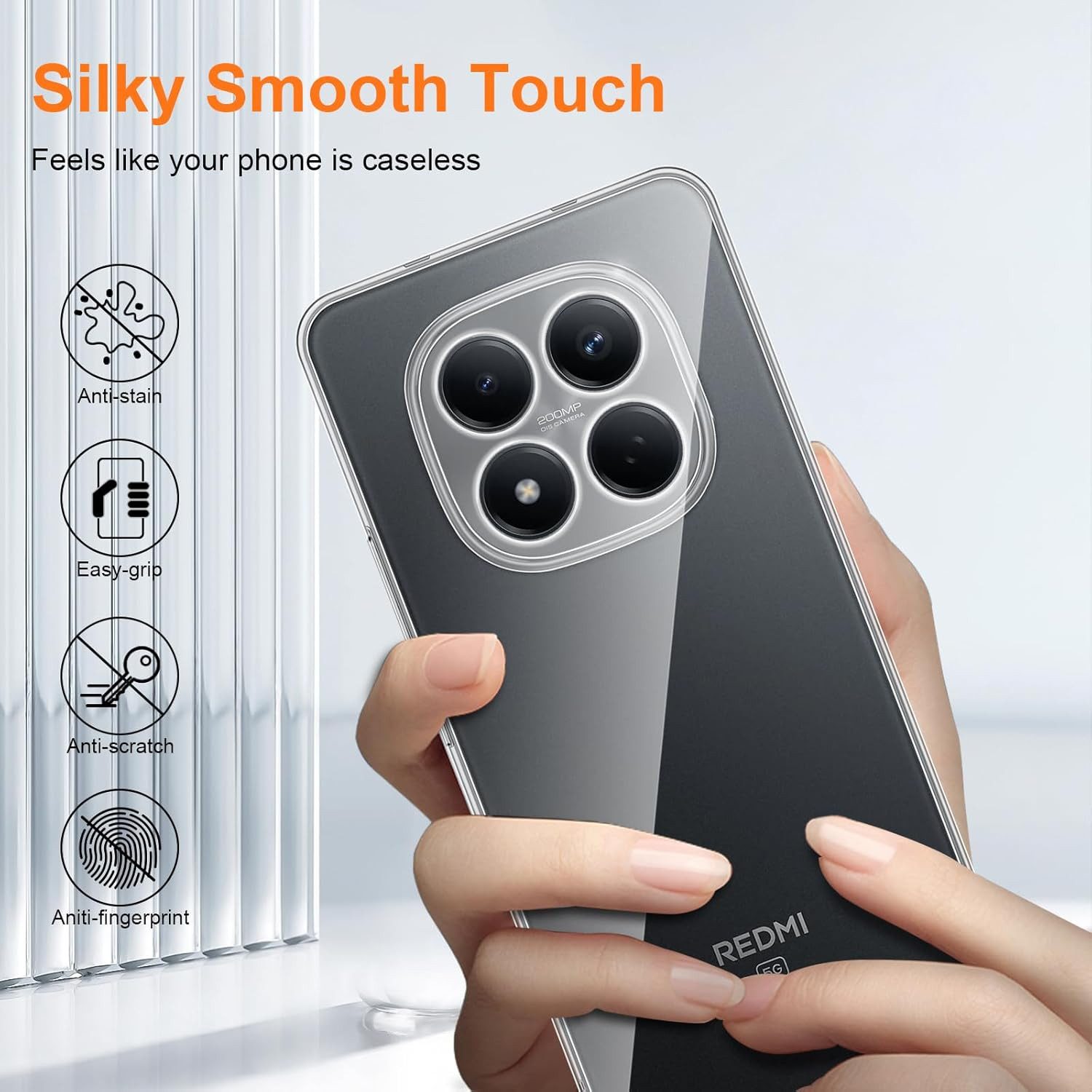 MSM Handyhülle Hülle + 2X Schutzglas für Xiaomi Redmi Note 15 Pro 5G Full 9H – Bild 4 von 5