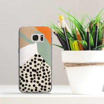 DeinDesign Handyhülle Boho Kunst Abstrakt Crazy Life Art 03 Boho, Samsung Galaxy S7 Silikon Hülle Bumper Case Handy Schutzhülle