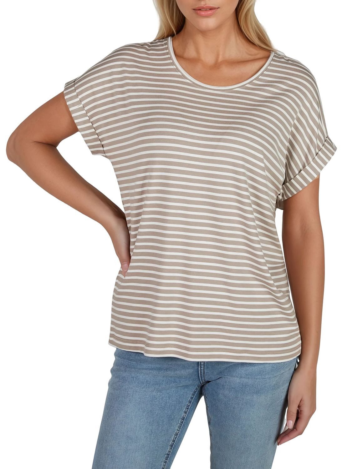 ONLY T-Shirt Damen Top MOSTER Regular Fit (2-tlg) Basic Kurzarm Tee Shirt m günstig online kaufen