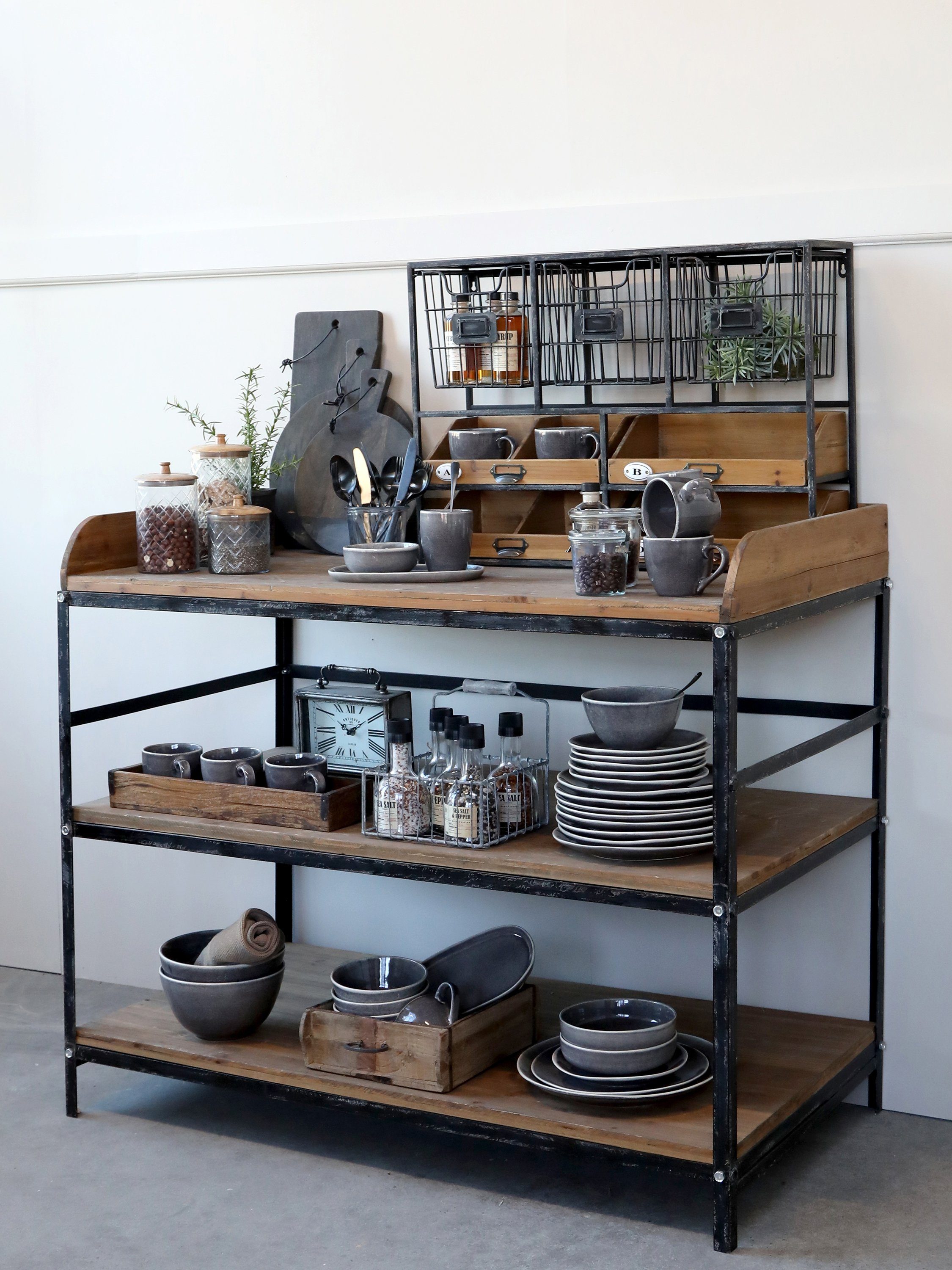 Chic Antique Wandregal Wandregal mit Schubladen 41393-24 Chic Antique H50,5 günstig online kaufen