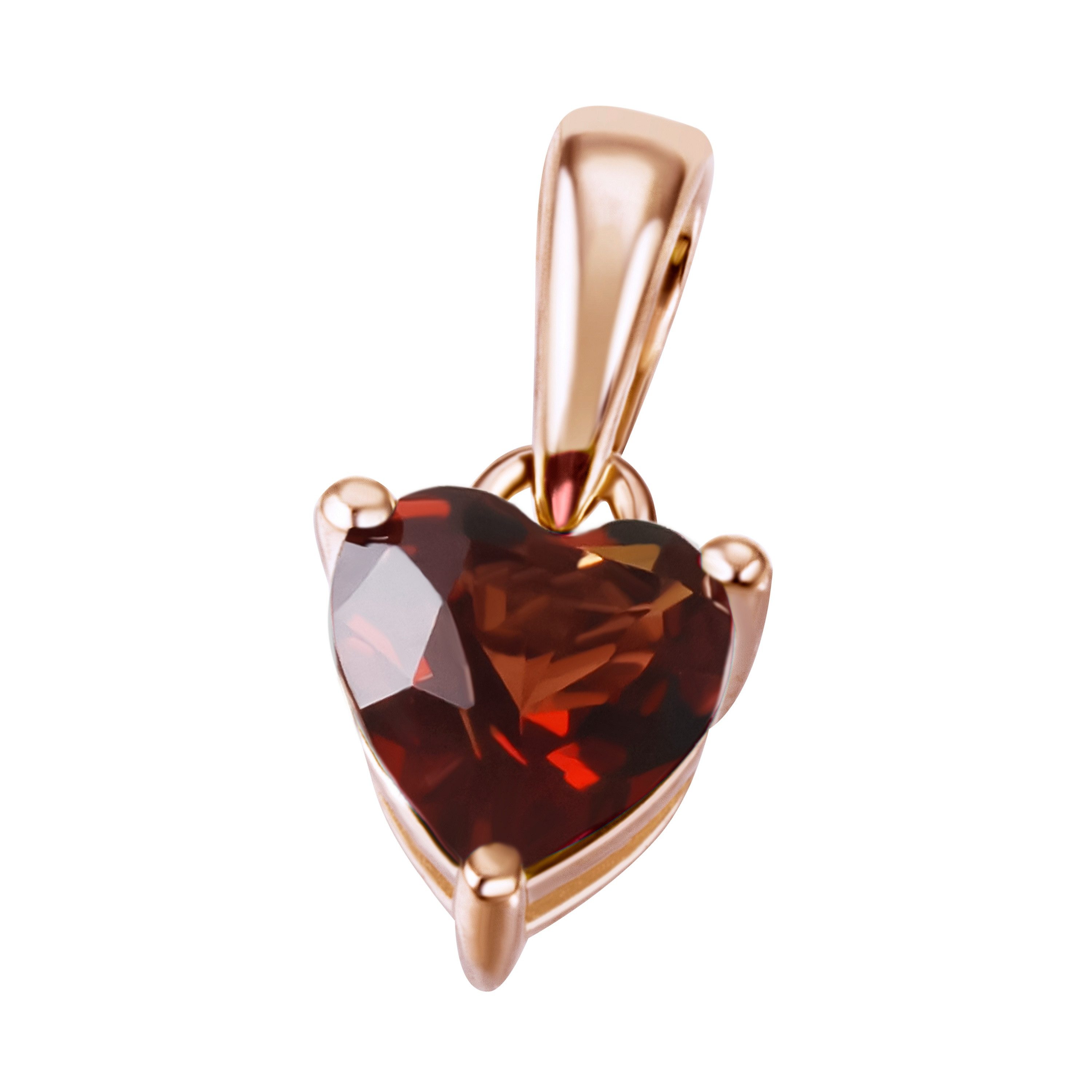 Firetti Кулоны Schmuck Geschenk Gold 375 Halsschmuck Anhänger Herz, mit Granat oder Topas (behandelt)