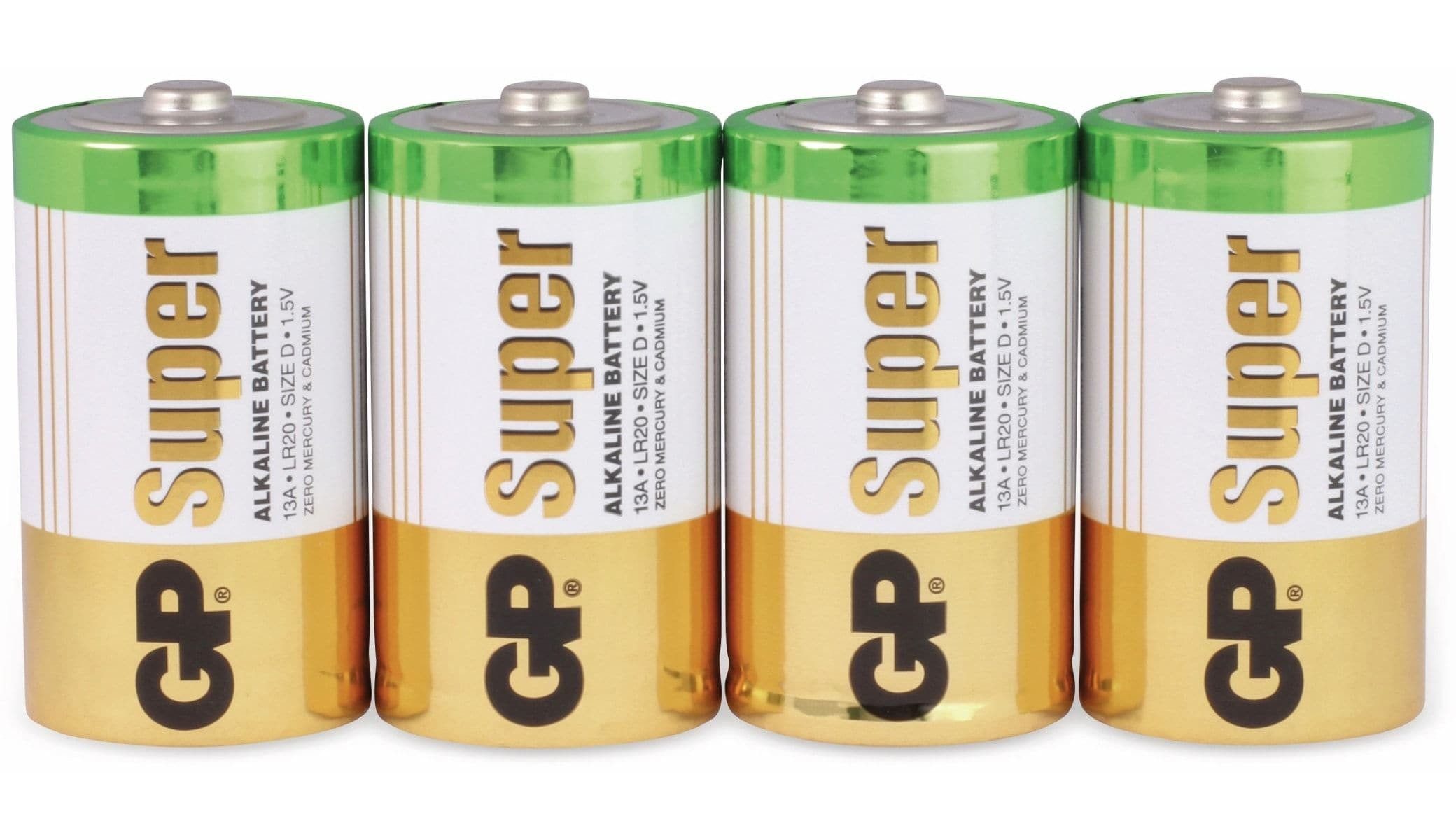 Gp GP Mono-Batterie-Set SUPER Alkaline 4 Stück Batterie