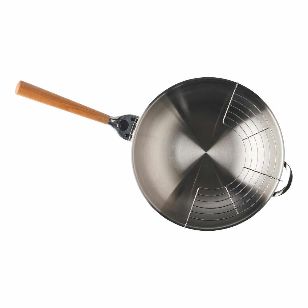 mastrad Wok OWok Gourmet 32 cm, Stahl (1-tlg)