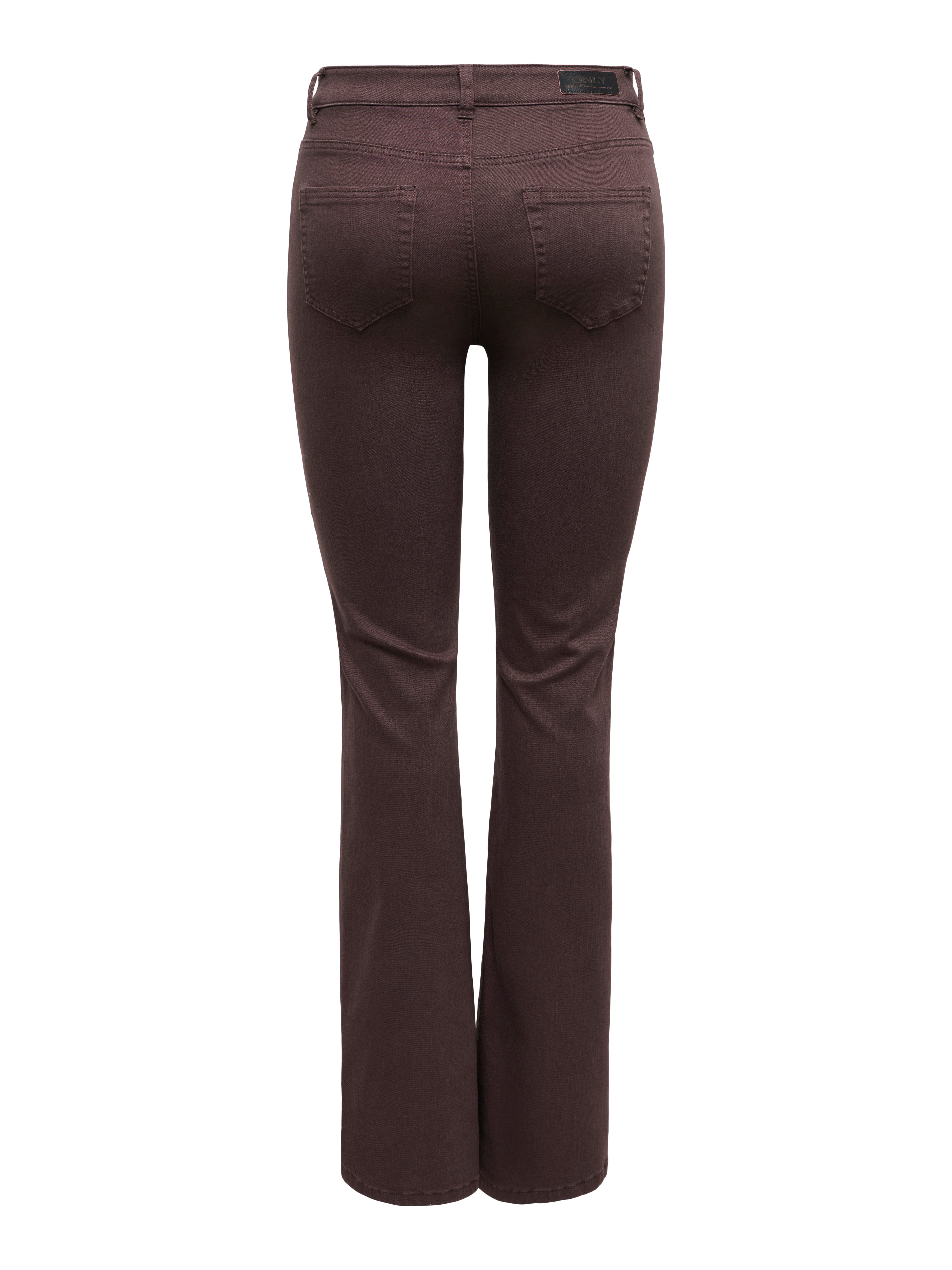 ONLY Bootcuthose ONLBLUSH MID FLARED COLOUR PANT PNT NOOS Baumwollmischung, bootcut fit