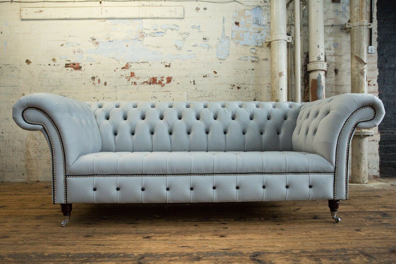JVmoebel Chesterfield-Sofa, Sofa Couch cm Sitzer Chesterfield Design Sofa 225 3