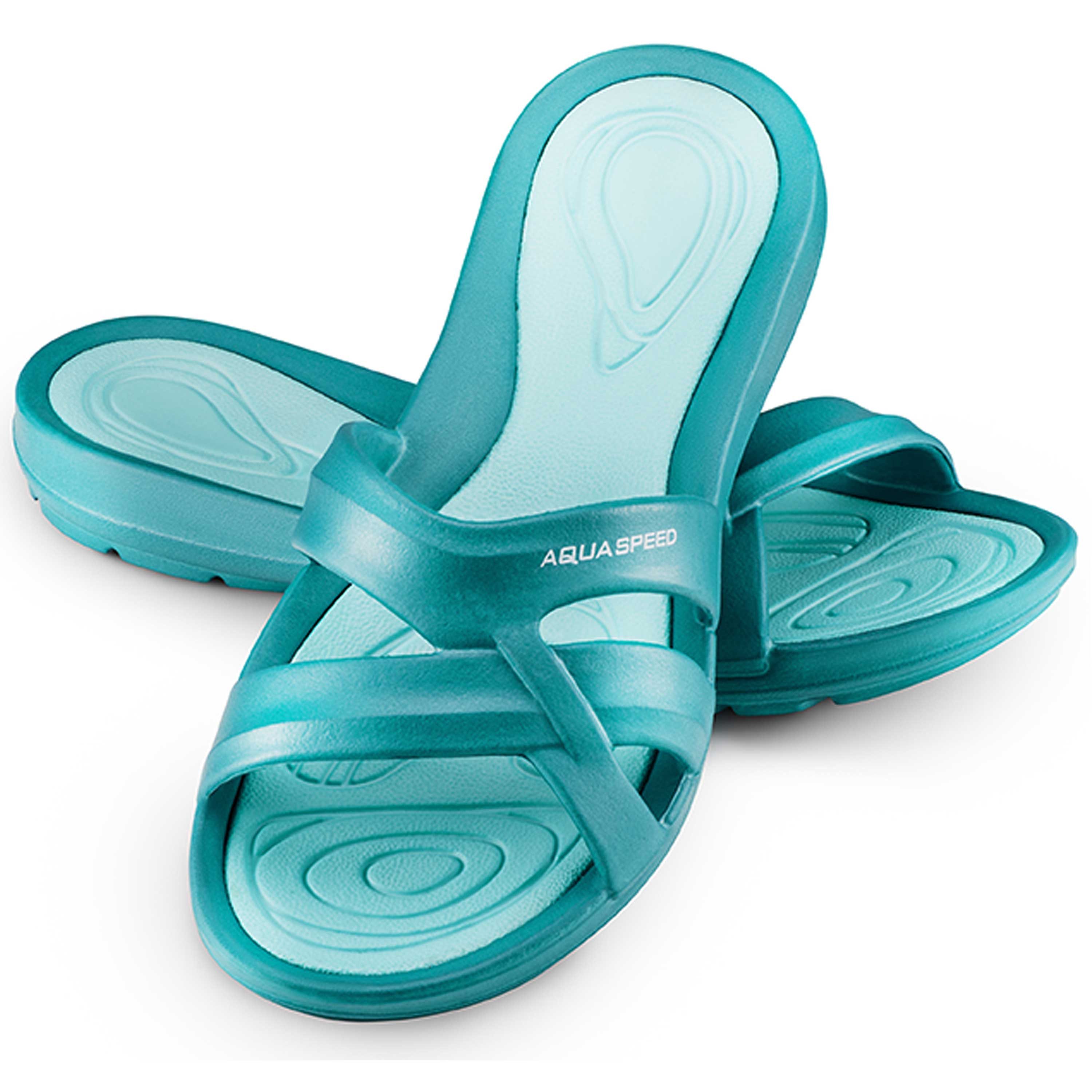 Aqua Speed Bade- & Freizeitschuh mit Wellnesscharakter Gr. 40 Badepantolette (Leichte Hotel- & Duschschuhe für unterwegs – Stylisch & sicher) Weiche Innensohle – Erhöht den Tragekomfort erheblich