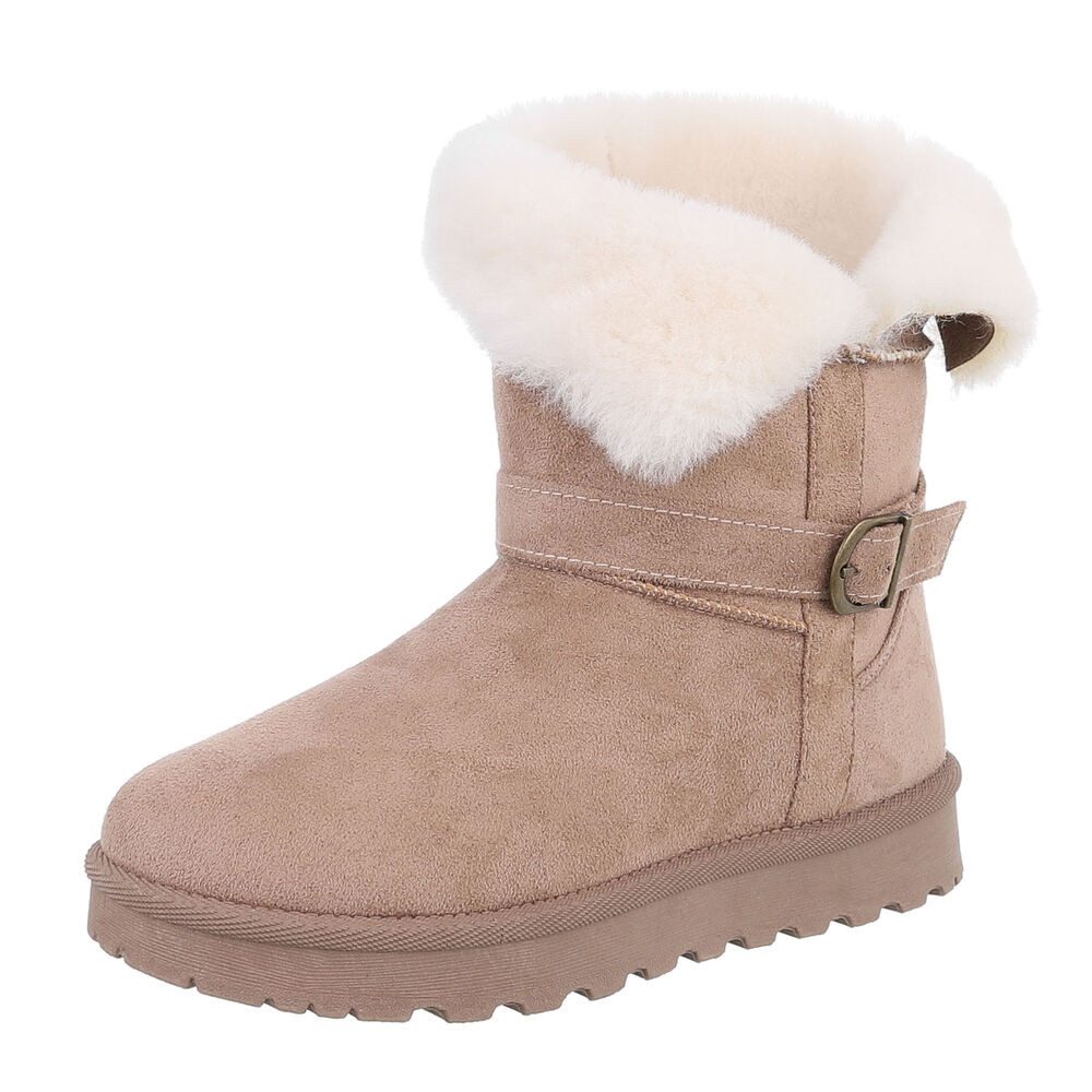 Ital-Design Damen Snowboots Freizeit Snowboots (87452017) Flach Plateaustie günstig online kaufen