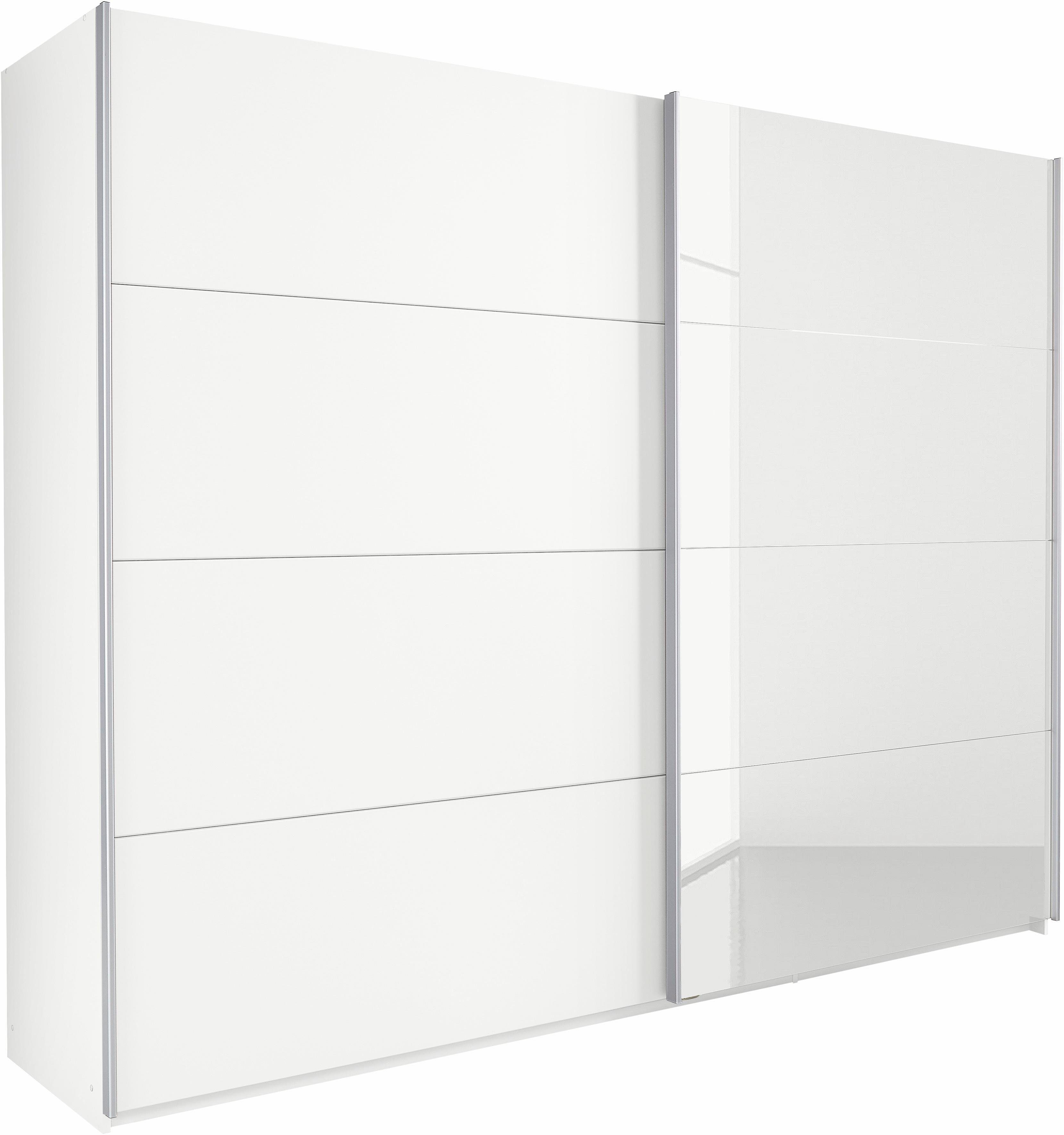 rauch Schwebetürenschrank Quadra mit Spiegelelementen