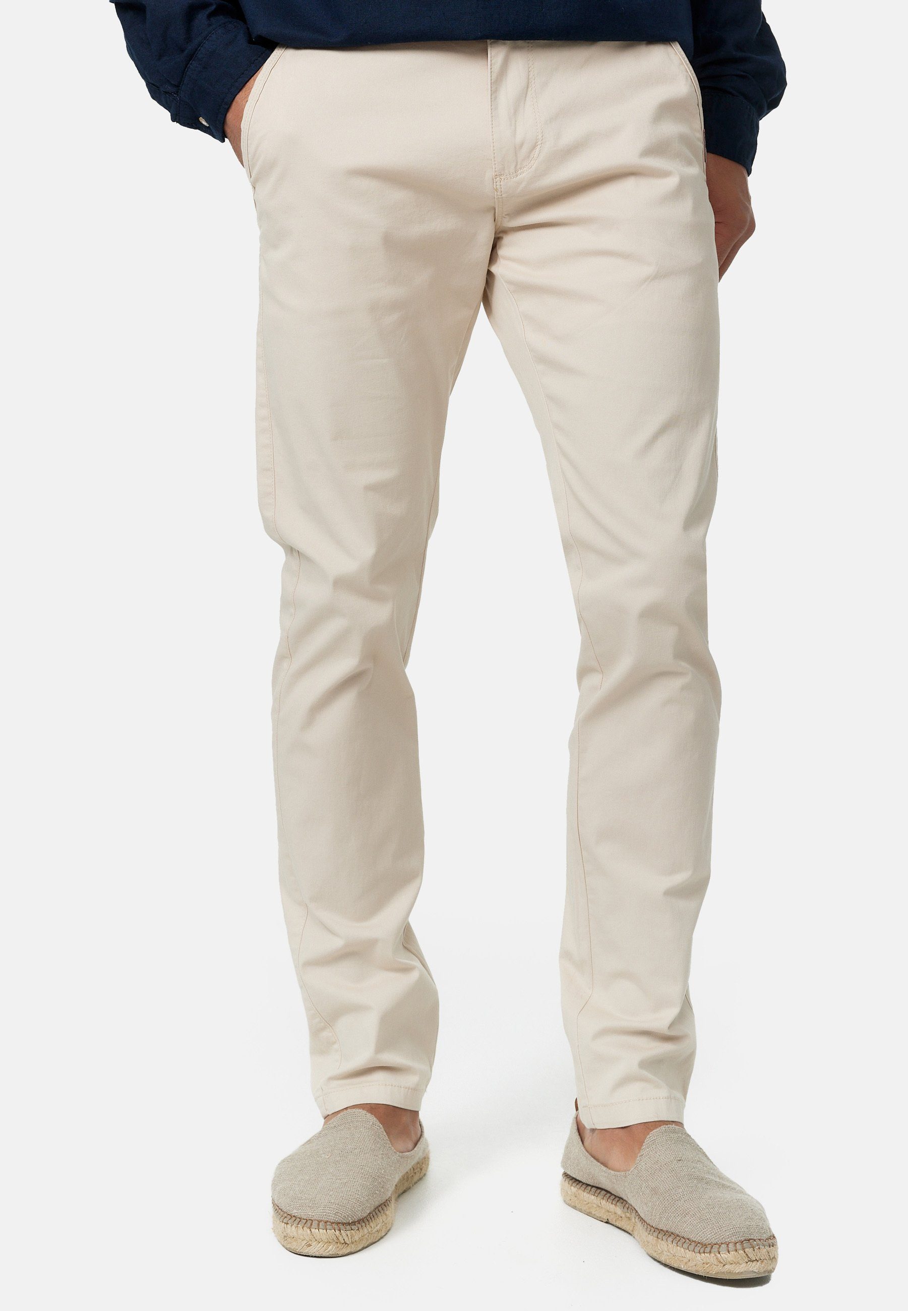 Indicode Chinohose Herren Cherry Chino Hose Herrenhose 98% Baumwolle, 2% Elasthan