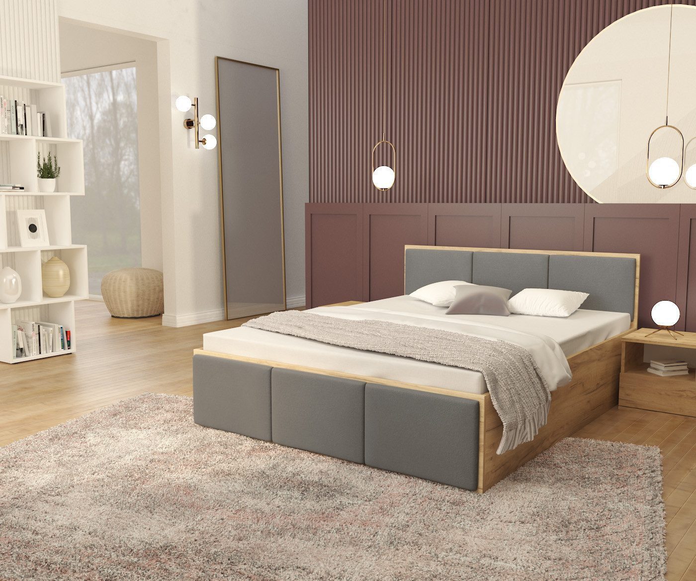 thematys Stauraumbett mit Bettkasten und Lattenrost 120x200, 140x200, 160x2 günstig online kaufen