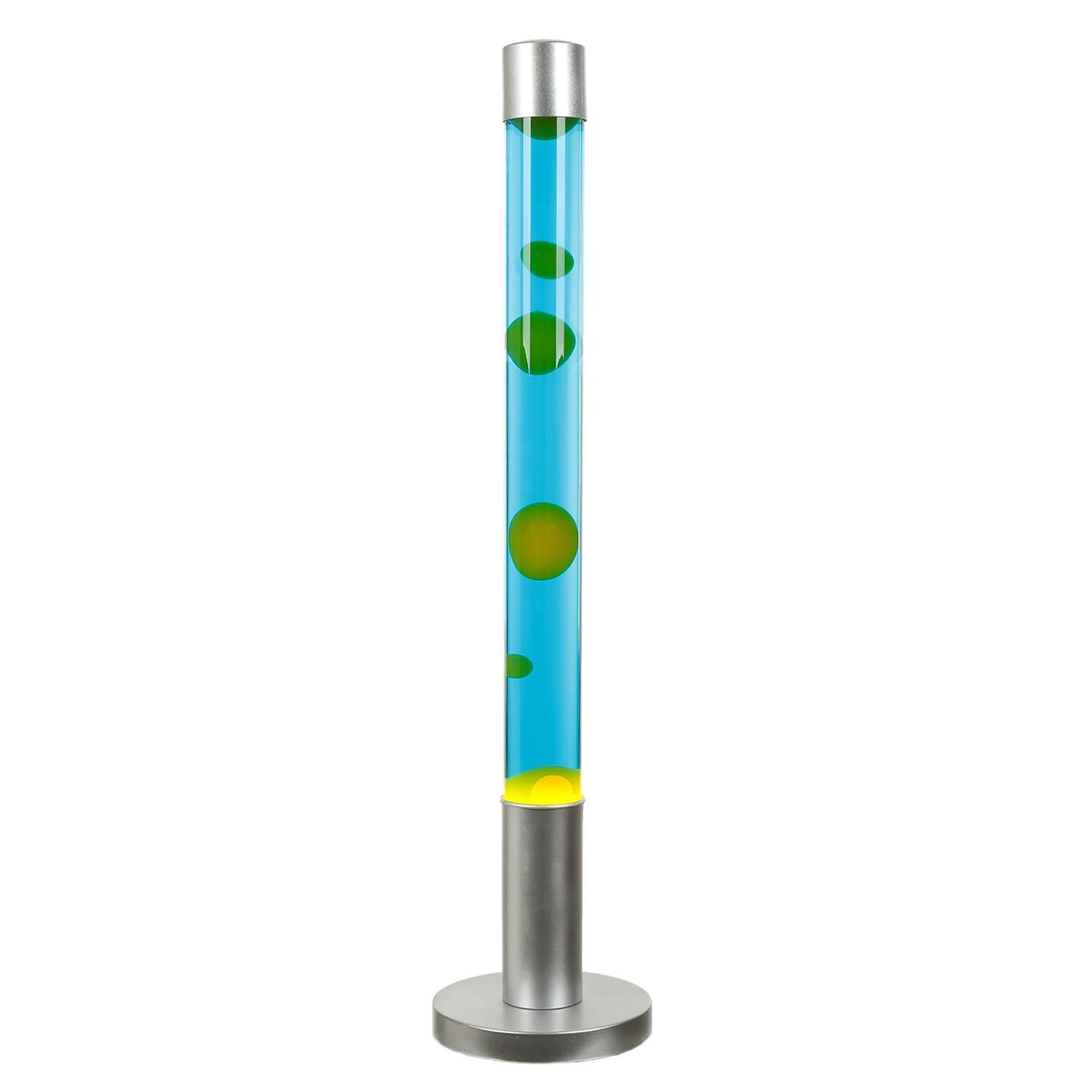 Licht-Erlebnisse Lavalampe ALAN, Große Retro Lampe Grün Blau ausgefallen 76 cm hoch Tischleuchte
