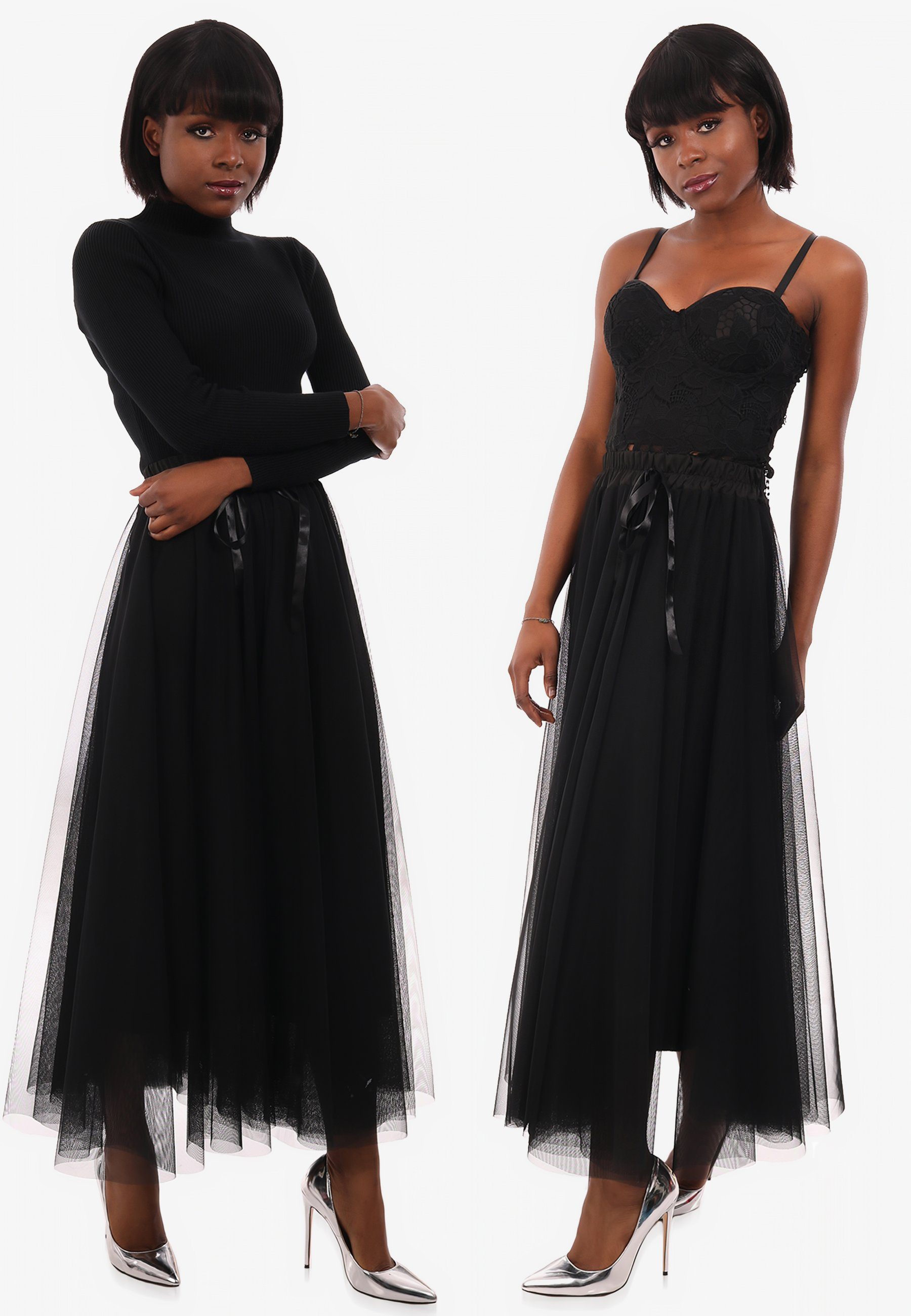 YC Fashion & Style Tüllrock Chiffon günstig online kaufen
