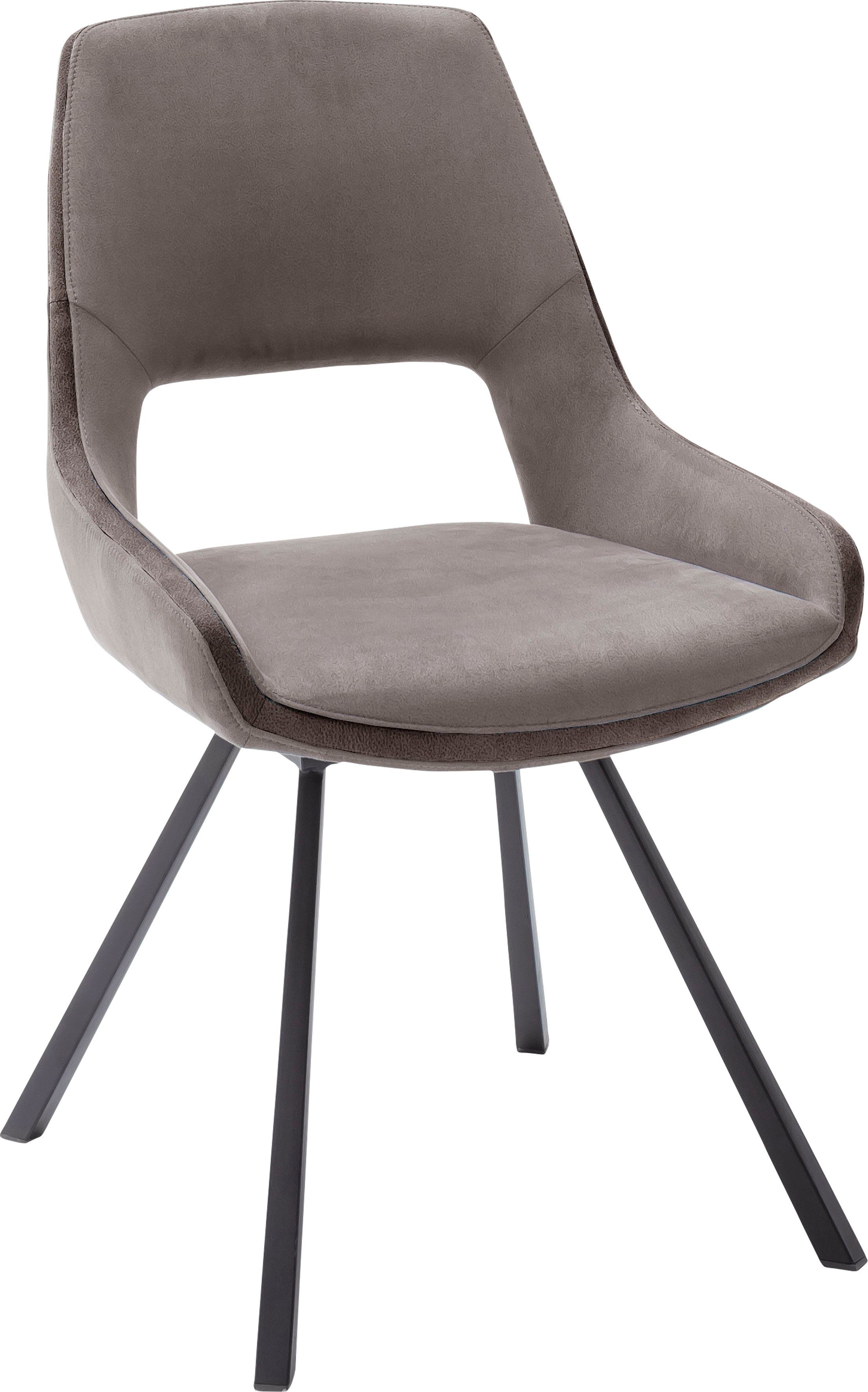 MCA furniture Esszimmerstuhl Bayonne (Set, 2 St), 2er Set, Stuhl 180°drehbar, belastbar bis 120 kg, Sitzhöhe ca. 50 cm
