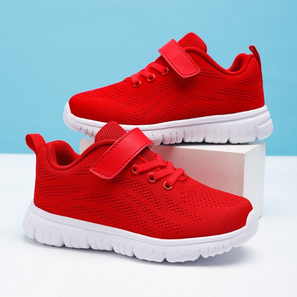 HUSKSWARE Sneaker (Freizeitschuhe für Kinder, rutschfest) Leichte und Rot Unisex-Kinder-Sneaker atmungsaktiv, Laufschuhe, Outdoor-Fitnessschuhe, atmungsaktive