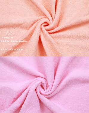 Betz Handtuch Set 10-TLG. Handtuch-Set Palermo Farbe apricot orange und rosé, 100% Bauwmolle (10 Teile, 10-St)