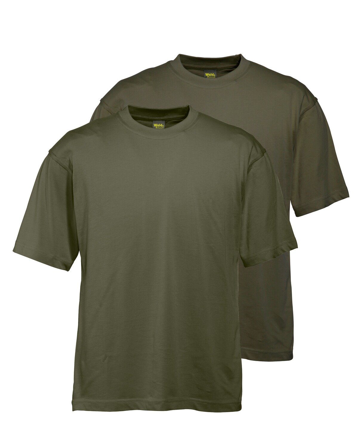 Wald & Forst T-Shirt T-Shirts 2er-Pack 2 x Oliv | T-Shirts