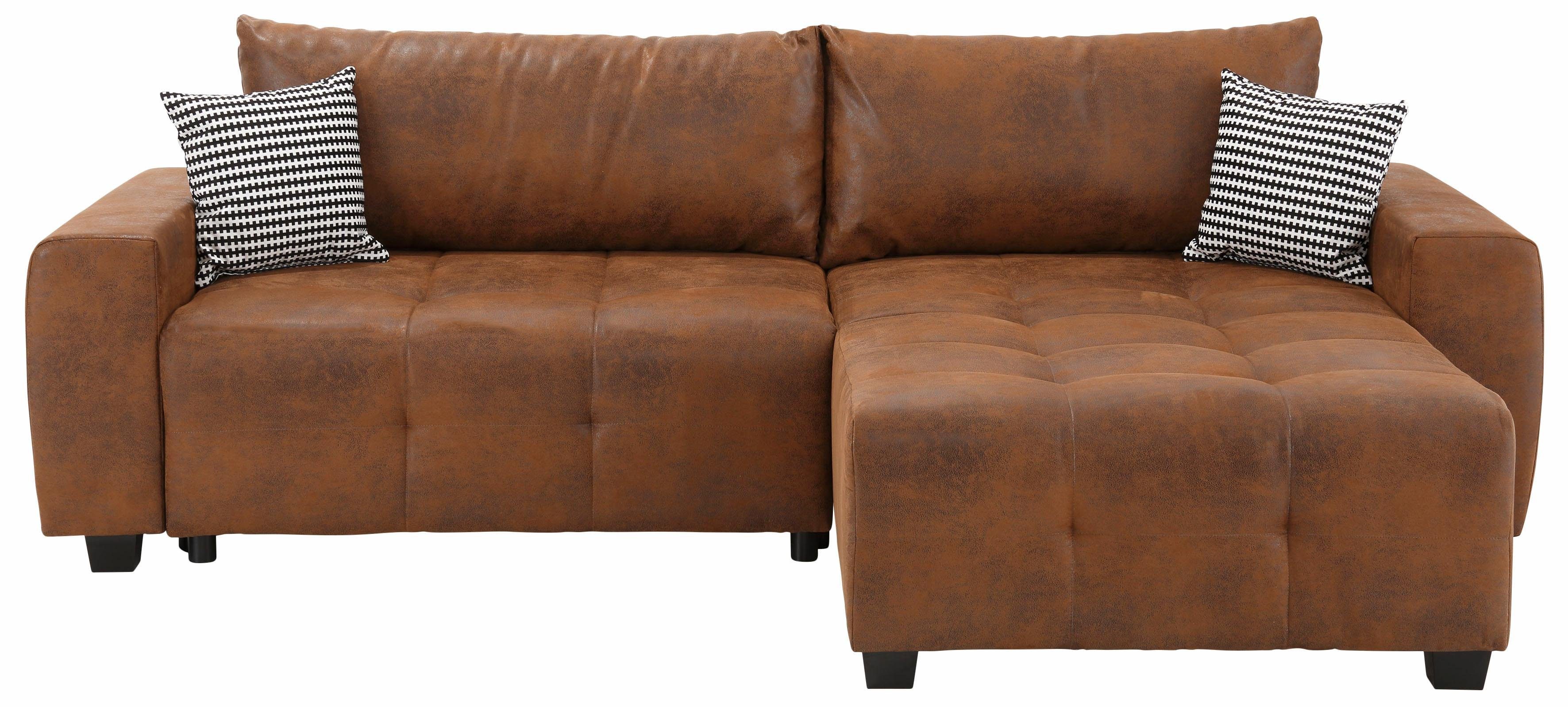 Home affaire Ecksofa "Bella L-Form", wahlweise mit Bettfunktion und Bettkas günstig online kaufen