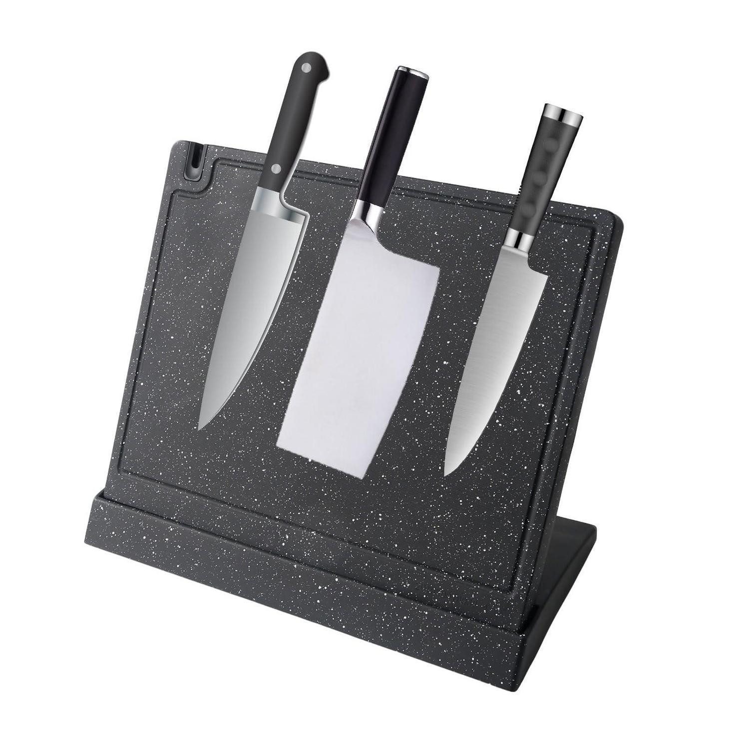 LuxusKollektion Magnet-Messerblock Messerblock Magnetisch PP 27x19cm Schwarz