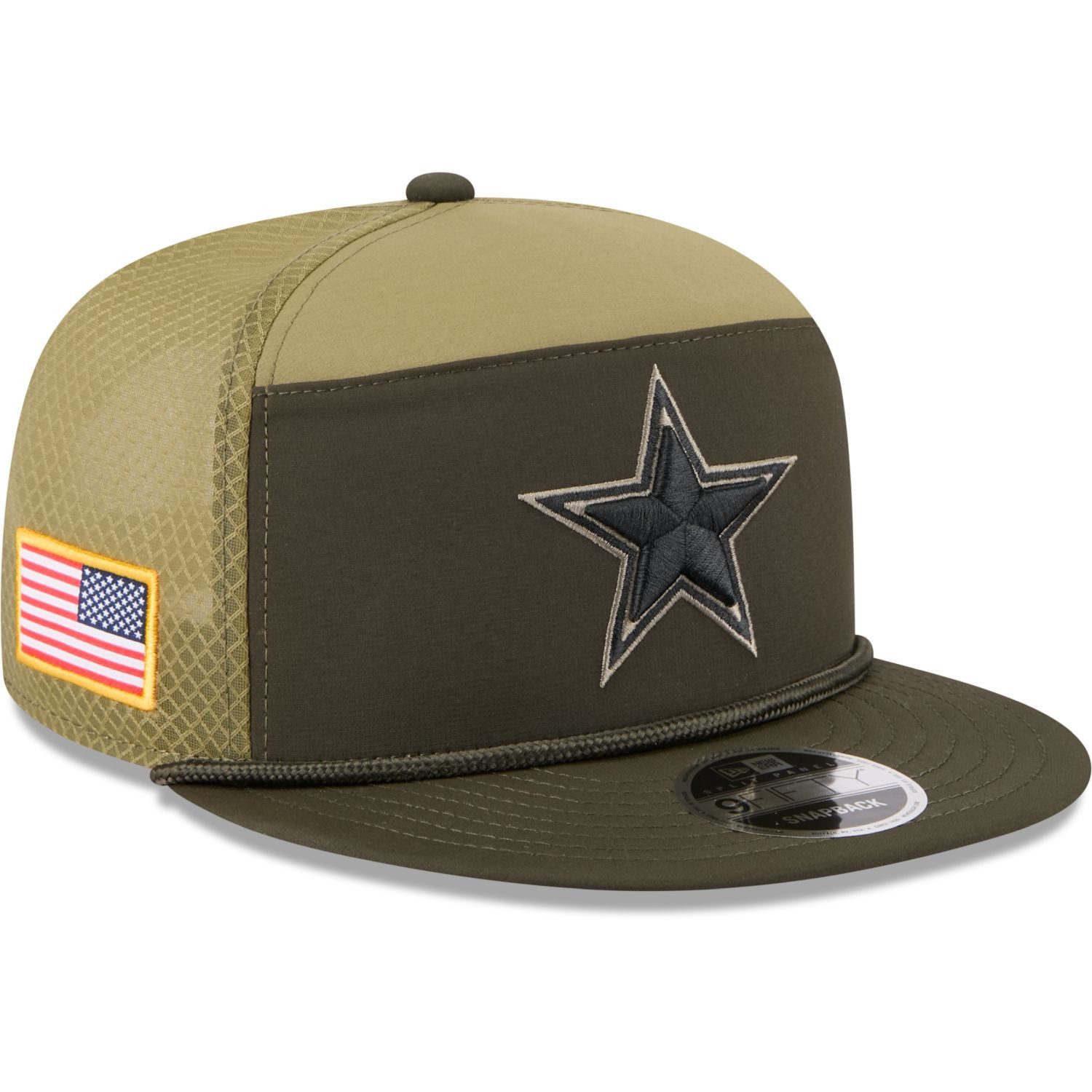 New Era Snapback Cap 9Fifty Split Panel SALUTE Dallas Cowboys
