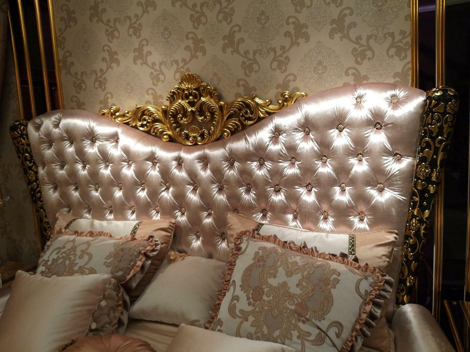 Doppelbett Bett JVmoebel Design Ehebett Luxur Bett, Luxus Rokoko Betten Barock