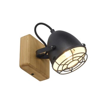 LeuchtenDirekt LED Deckenleuchte Deckenlampe BEETLE Spot, E14, Vintage Wand- Deckenmontage Spot dreh+schwenkbar