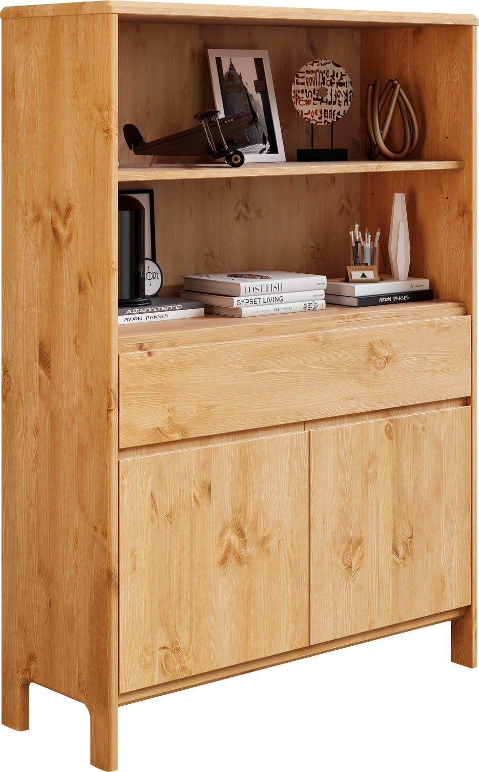 OTTO home Regal Luven, zertifiziertes Massivholz, Breite 98 cm