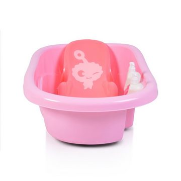 Moni Babybadewanne Babybadewanne Santorini, Zubehör 90 cm, Thermometer Shampoospender ab Geburt