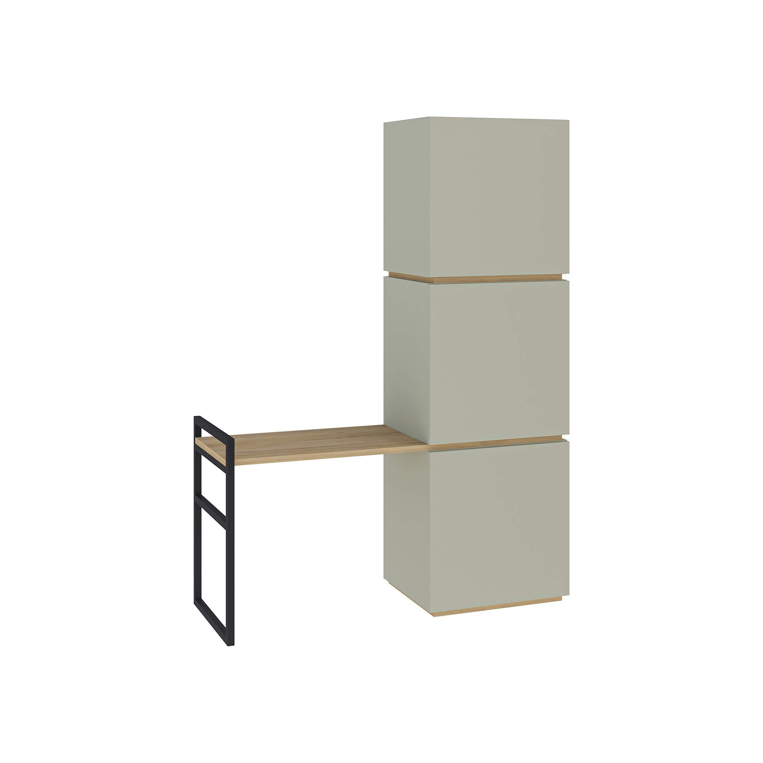 Decortie Schuhschrank Mello Schuhschrank mit Wandgarderobe,Dielenständer, 109 x 39 x 149 cm