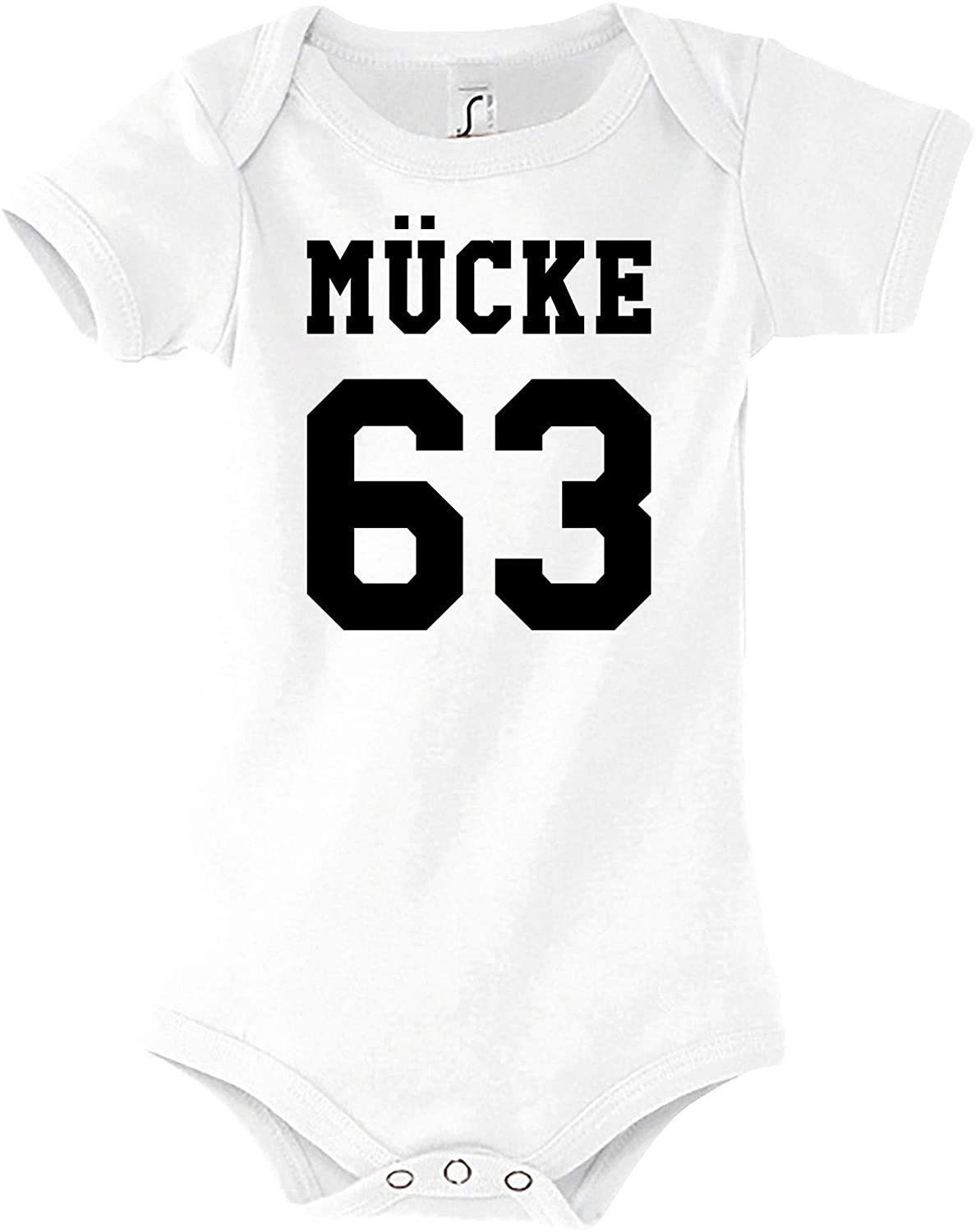 Kurzarmbody Baby Body Kurzarm Strampler Mücke 63