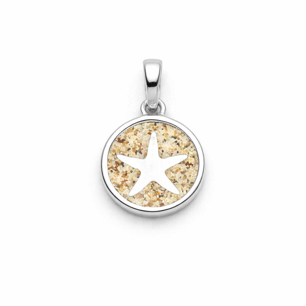DUR Kettenanhänger P5051 Seestern 2.0 925 Silber Strandsand 10 mm