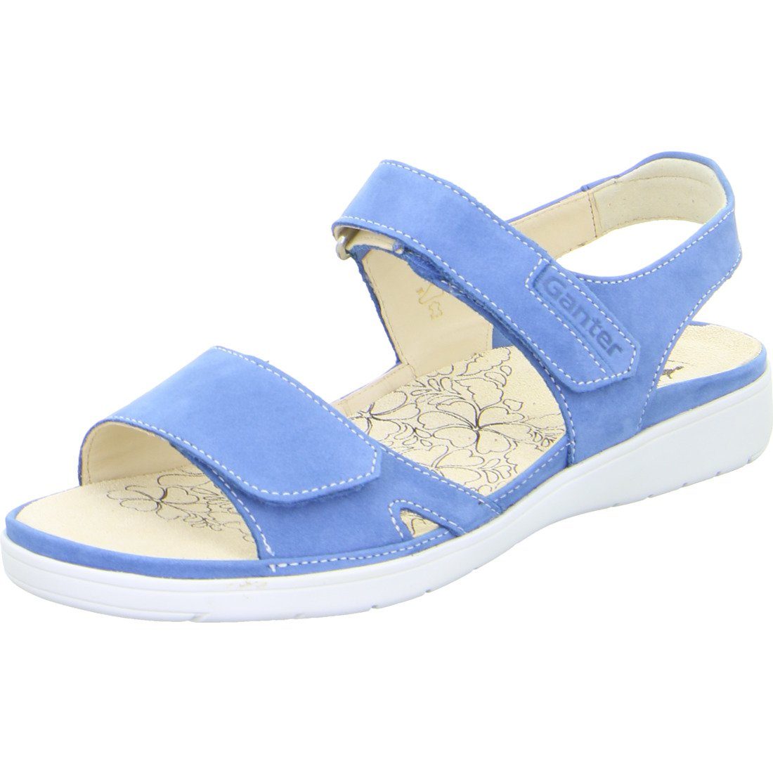 Ganter Ganter Schuhe, Sandalette Gina - Nubuk Damen Sandalette blau 048801