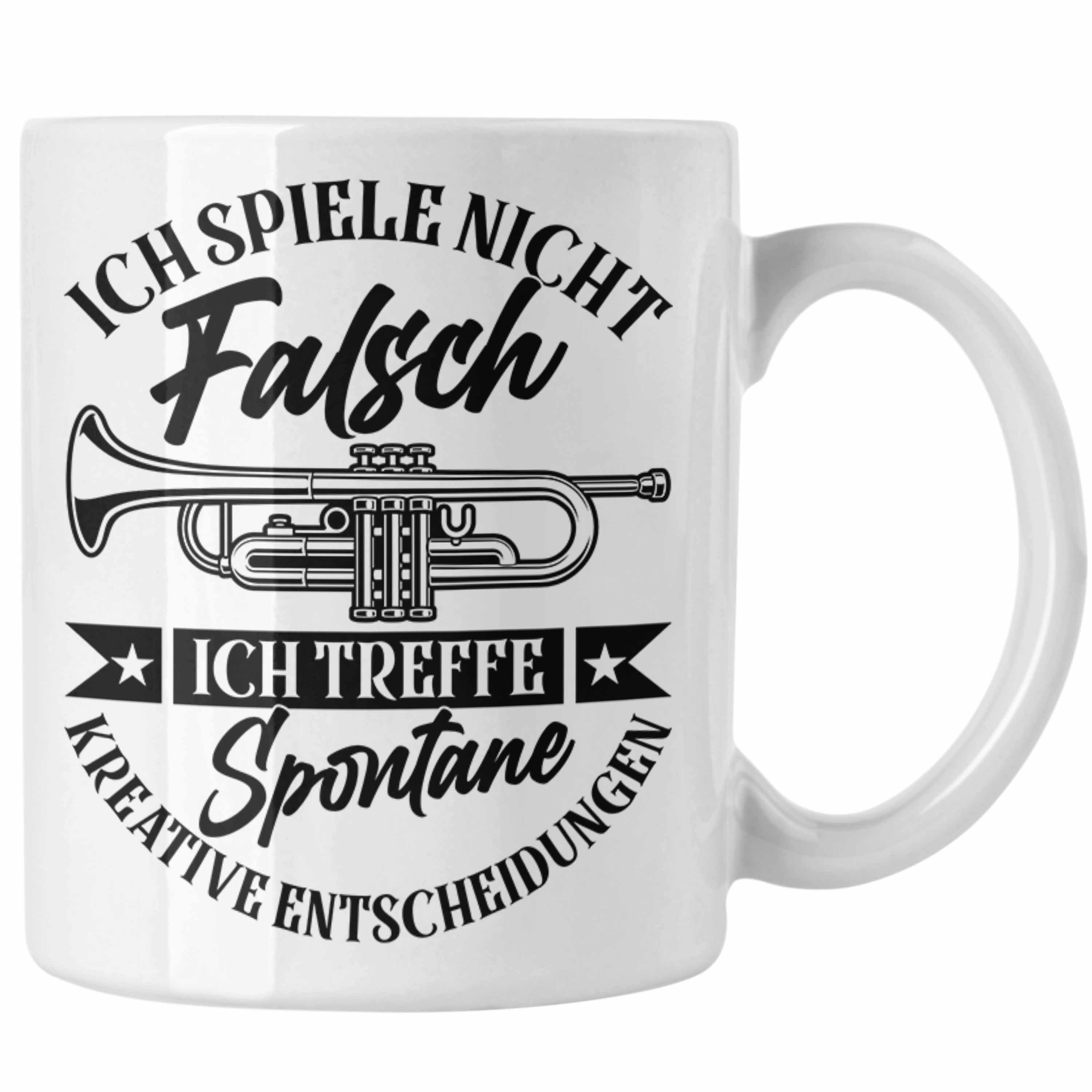 Ges Nicht Trompete Trendation Falsch Trompeten-Spieler Trompeter Tasse Ich Tasse Spiele Weiss