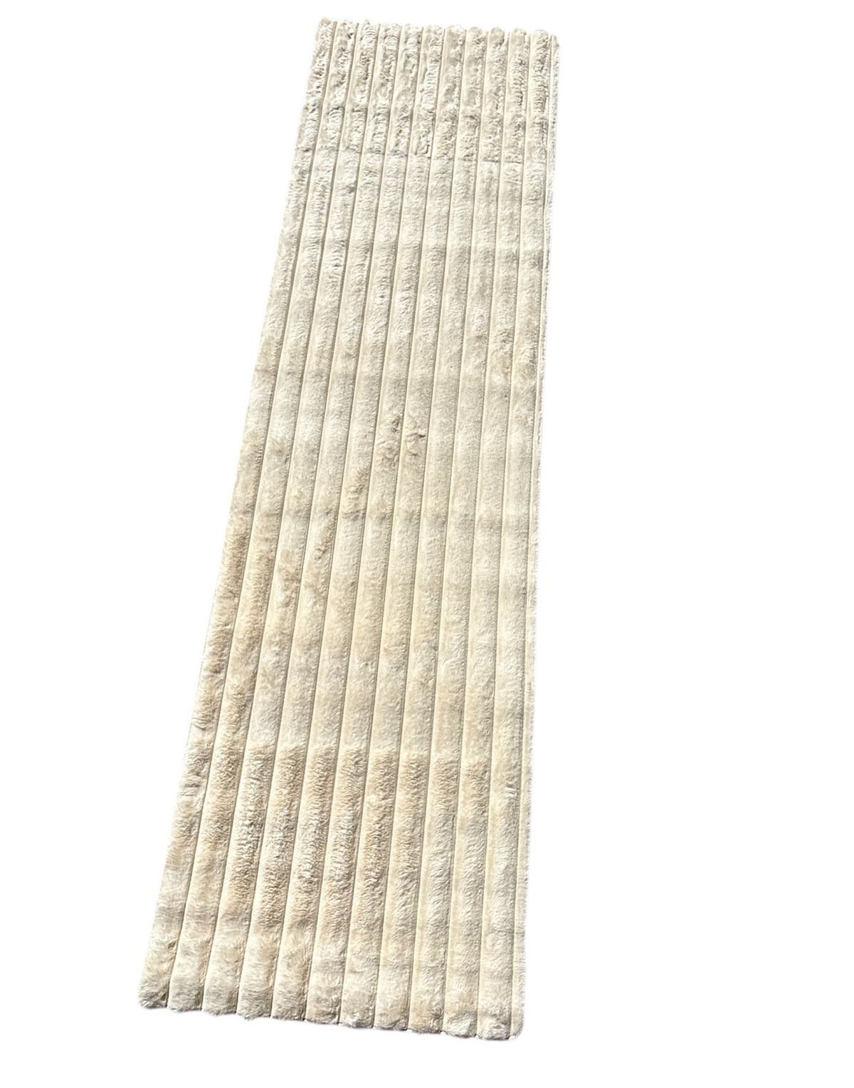 Toker Collection® Fellteppich Kunstfellteppich, besonders weich und kuschelig Hoch-Tief-Effekt, 80 x 300, Dekorativ und Kuschelweich