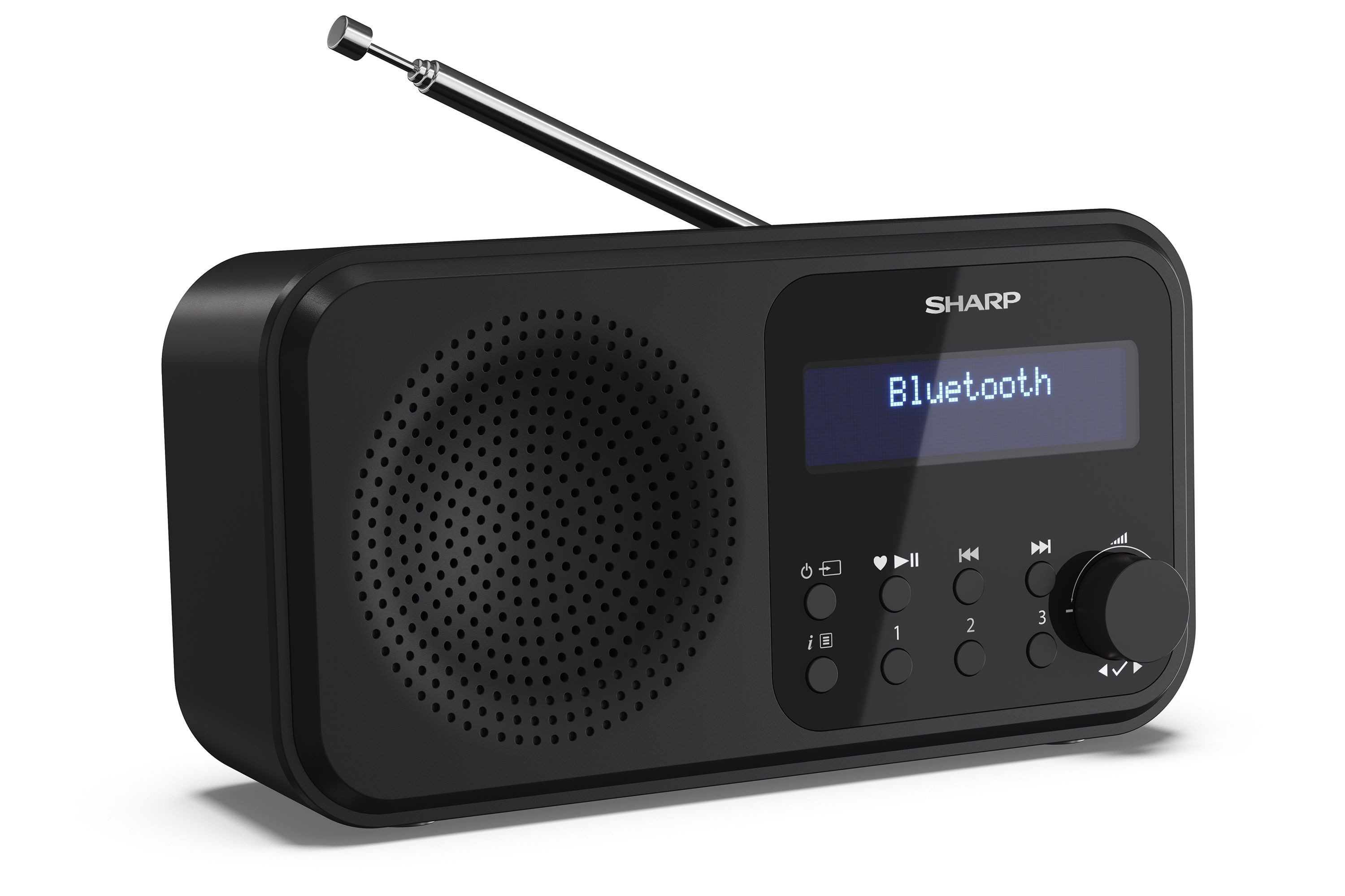 Sharp DR-P420 Tokyo schwarz Digitalradio (DAB) (DAB+, UKW (FM), Tragbares Digitalradio, Bluetooth Lautsprecher, Dual-Alarm)