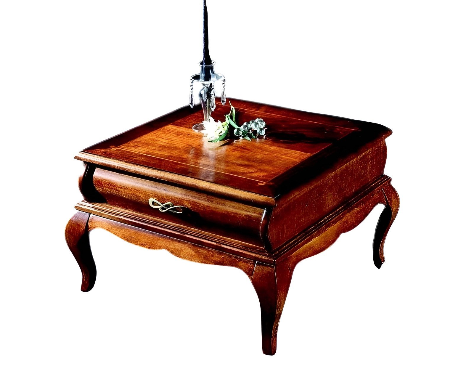Xlmoebel Couchtisch Neuer luxuriöser Braun-Couchtisch im Barockstil aus italienischem Holz (Couchtisch-1669), Hergestellt in Europa