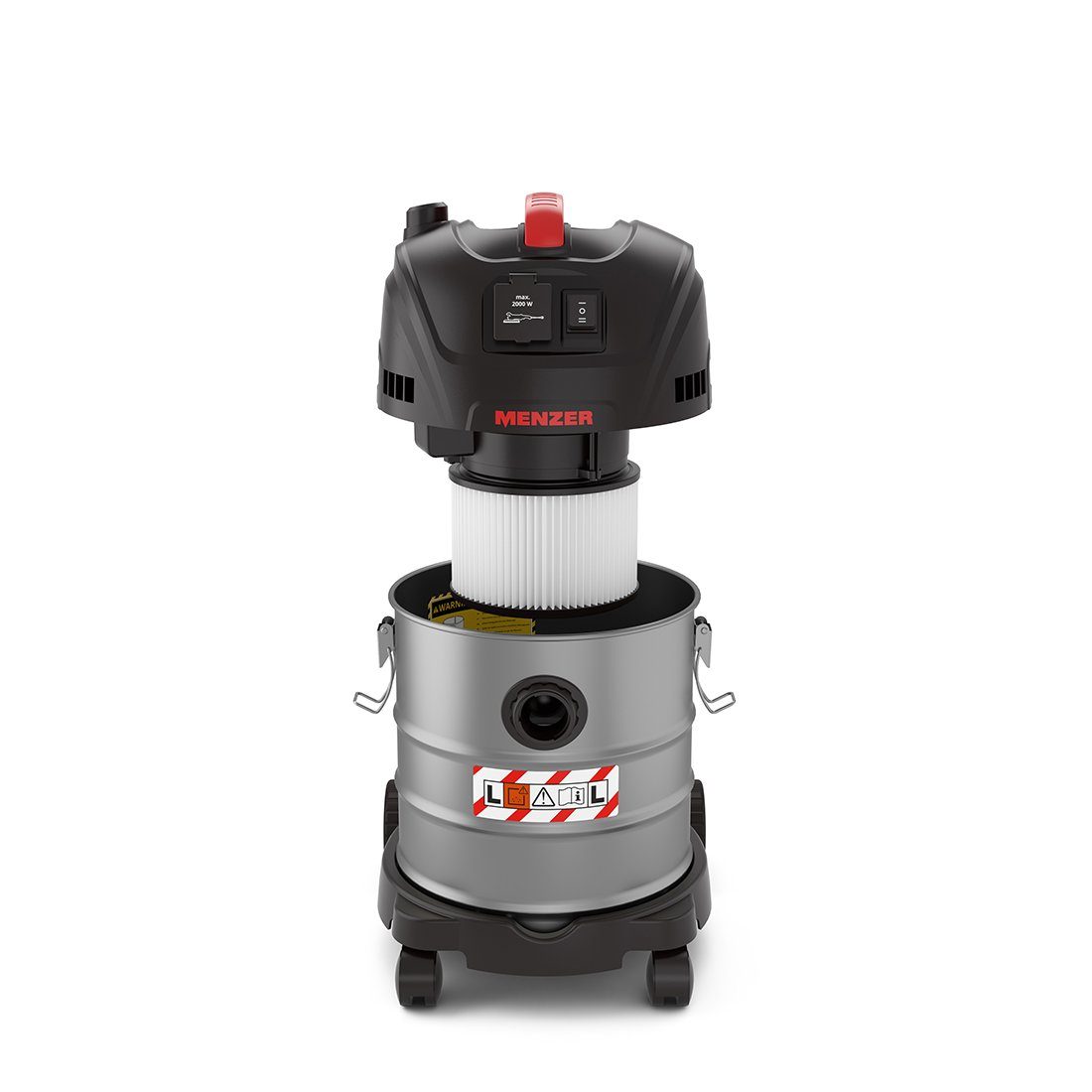MENZER Industriesauger VCL 320, 1400 W, Sicherheitssauger, Nass-Trocken-Sauger, Klasse L, 20l