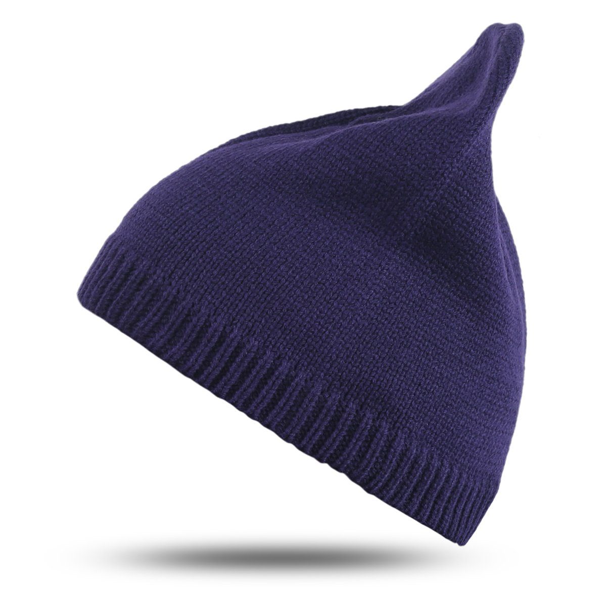 Sonia Originelli Strickmütze Strickmütze unifarben Beanie schlicht Herbst Winter unisex Ungefüttert, Onesize marine