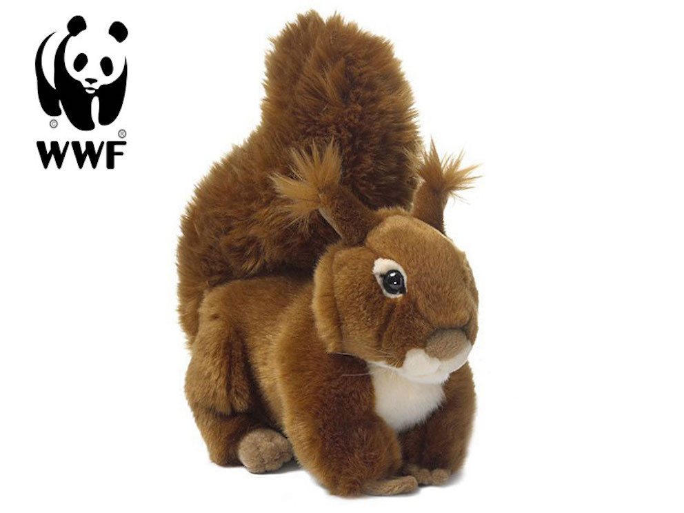 WWF Kuscheltier Plüschtier Eichhörnchen (23cm, liegend), liegend