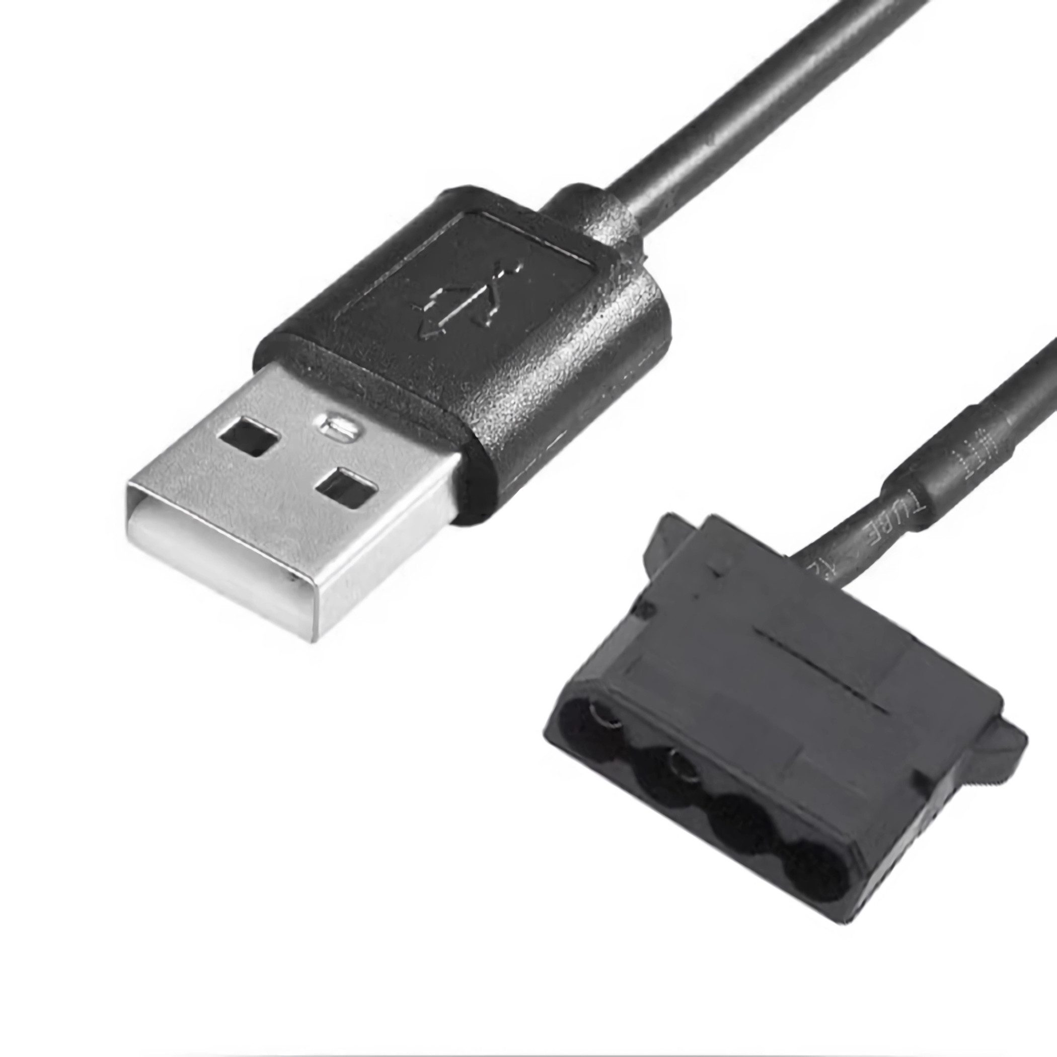 Bolwins A85 USB auf 4Pin Buchse Molex Adapterkabel für 5V PC Lüfter Fan 30cm Computer-Kabel, USB Typ A, 4Pin Molex (30 cm), 5V Molex für PC Lüfter