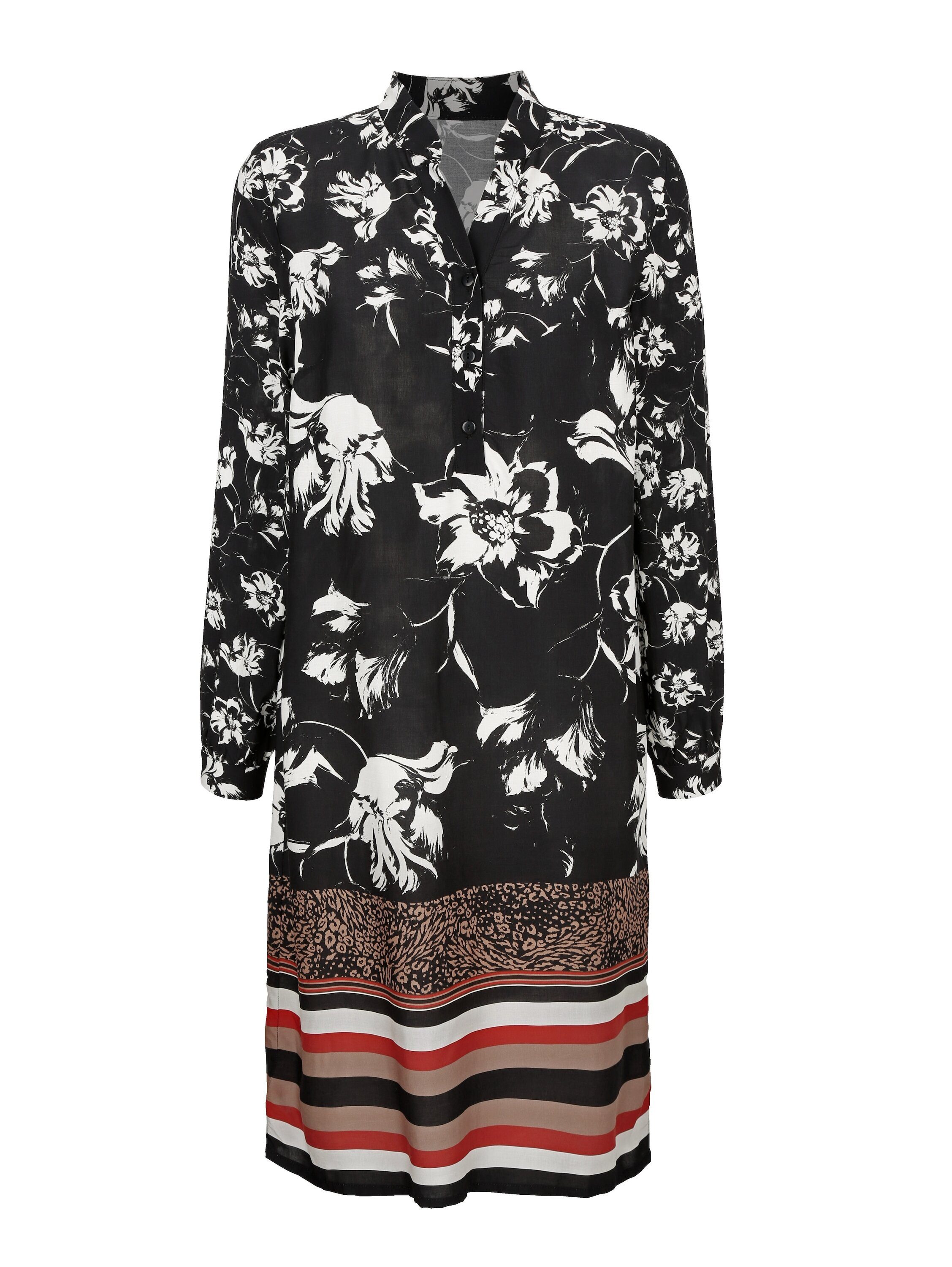 Alba Moda Druckkleid Kleid mit floralem Dessin