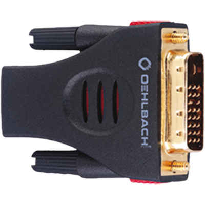 Oehlbach HS/DVI Adapter Adapter von HDMI® (w) auf DVI (m) HDMI-Adapter HDMI Buchse zu DVI-D