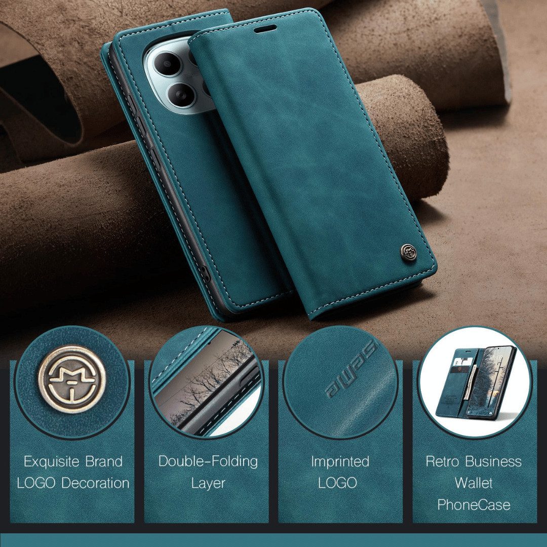 SmartUP Smartphone-Hülle für Xiaomi Redmi Note 15 / Pro / Pro+ 4G / 5G Klapphülle Tasche Case 6,83, Integrierte Standfunktion, zwei Kartenfächer – Bild 4 von 5