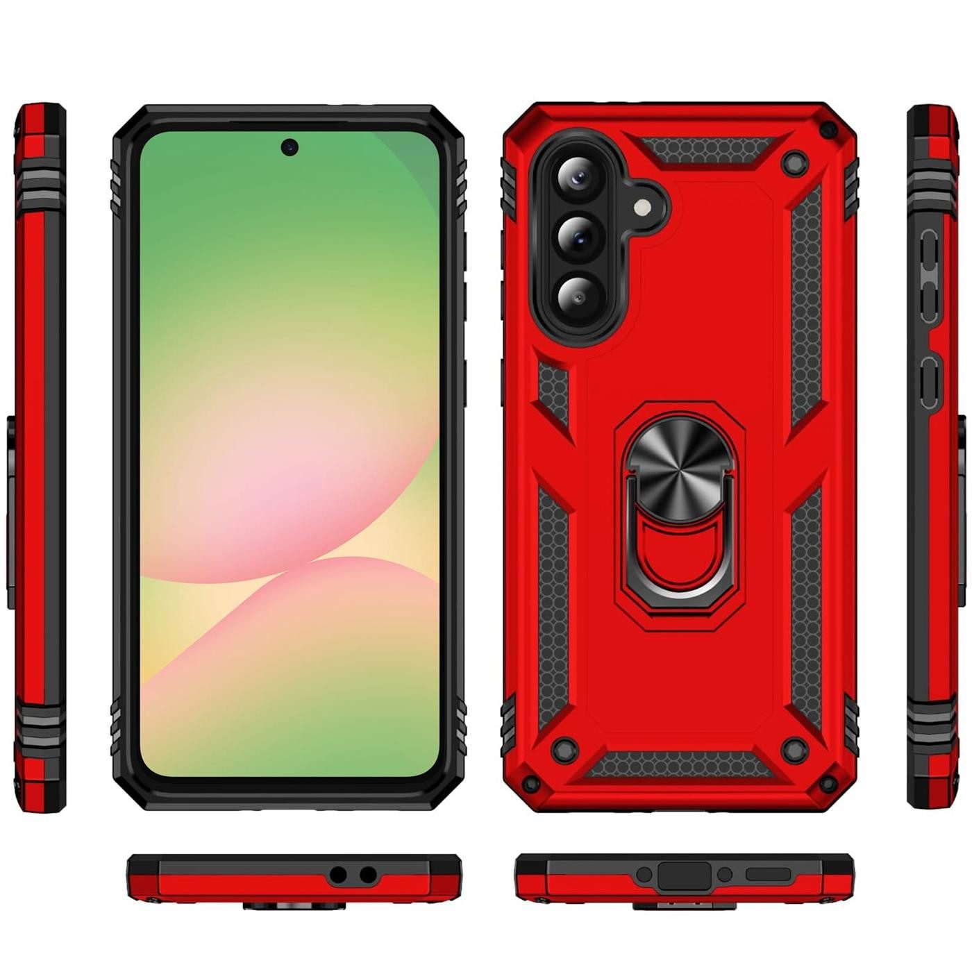 CoolGadget Handyhülle Armor Shield Case für Samsung Galaxy A57 5G 6,7 Zoll, Outdoor Cover mit Magnet Ringhalterung Handy Hülle für Samsung A57 5G
