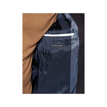 Strellson Wollmantel dunkel-blau passform textil (1-tlg)