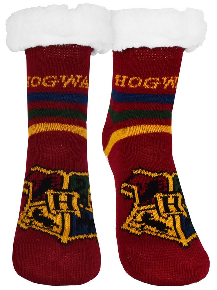 United Labels® Haussocken Harry Potter Hüttensocken Hogwarts Haussocken warme Kuschelsocken