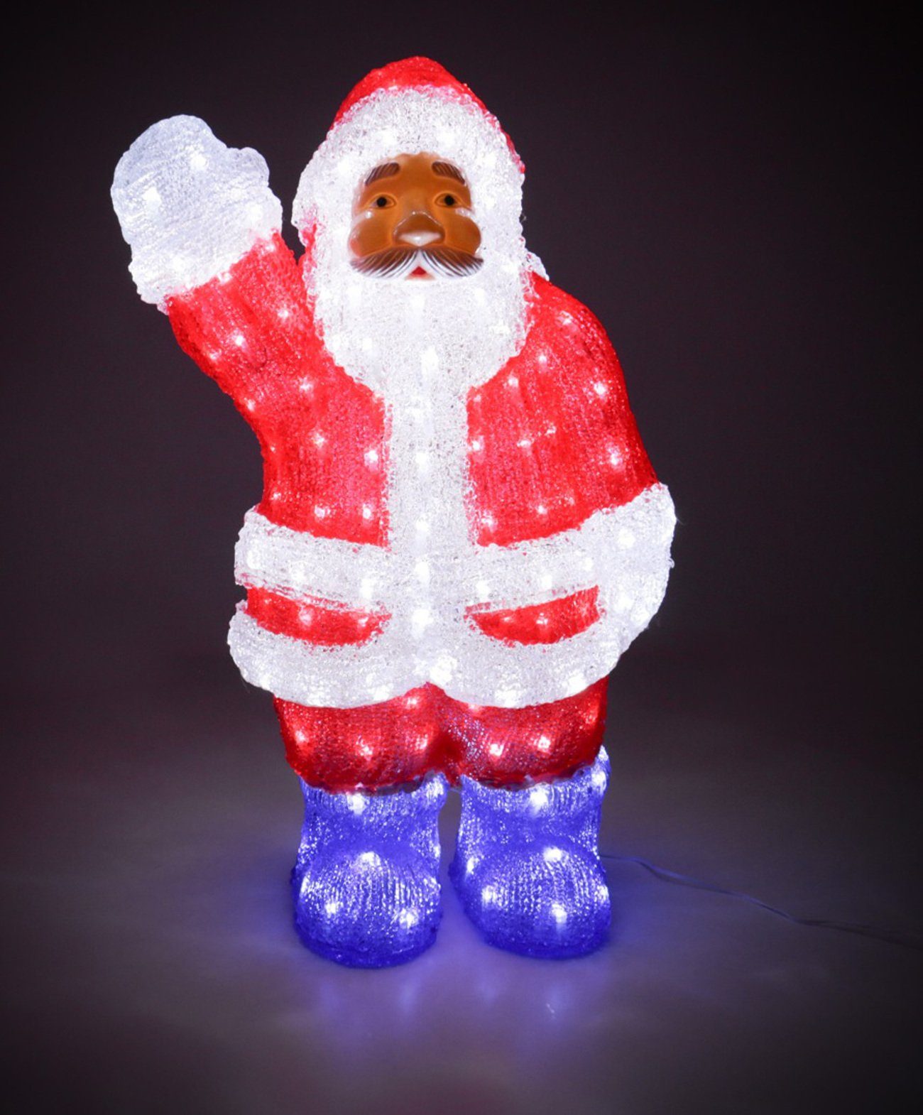 Grundig Weihnachtsmann Weihnachtsbeleuchtung, Weihnachtsmann  (Weihnachtsdekoration beleuchtet mit 200 LEDs für innen & außen)