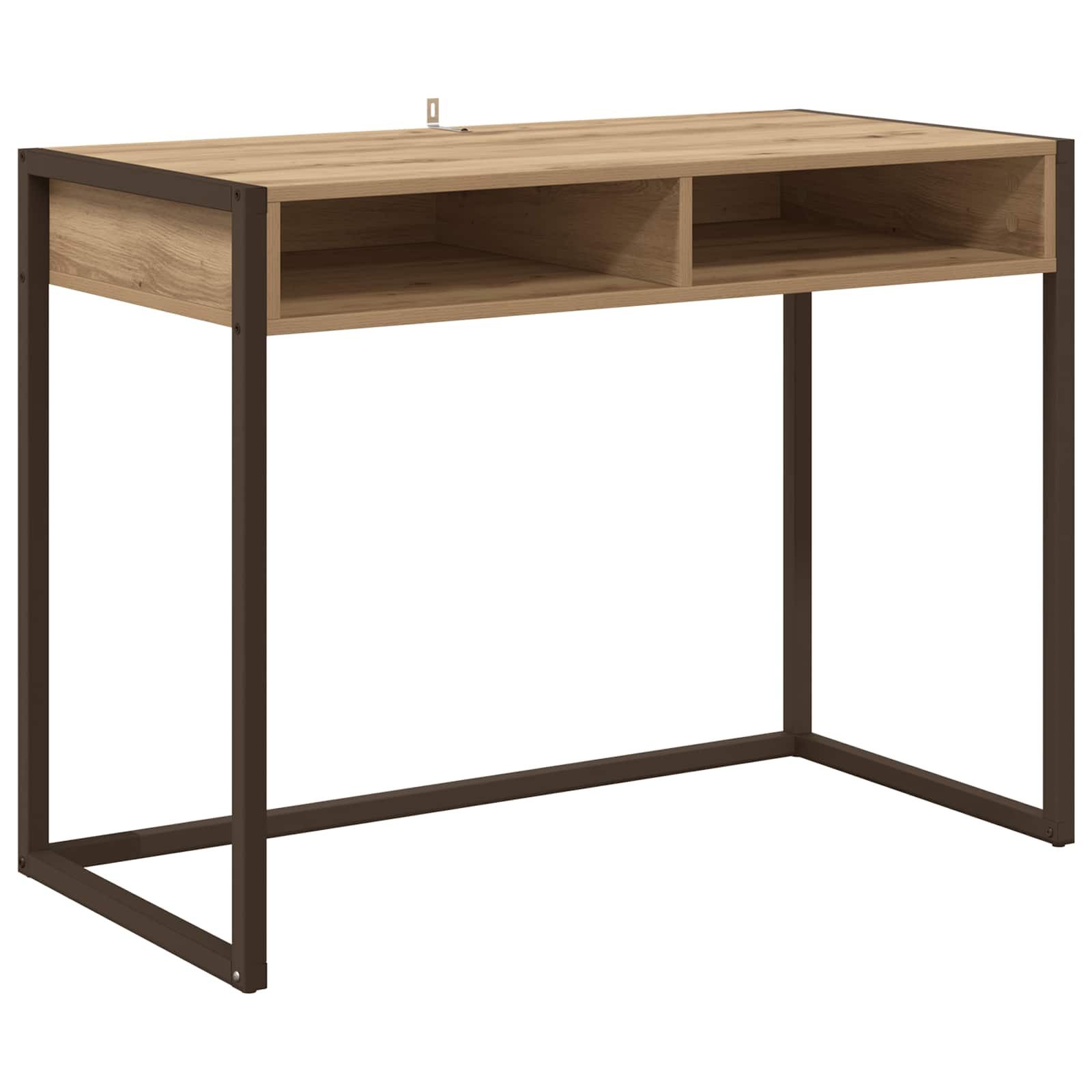 vidaXL Schreibtisch Schreibtisch Kunsthandwerk Eiche 100 x 50 x 75 cm Holzw günstig online kaufen