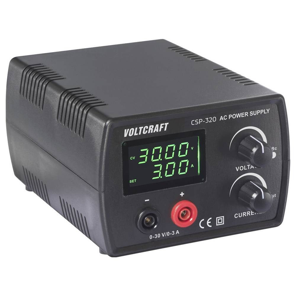 VOLTCRAFT CSP-320 Labornetzgerät, einstellbar 0 - 30 V/DC 1 - 3 A 90 W Netz- und Labor-Netzteil